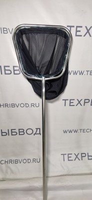 Сачок для рыбы — прочный, из нержавеющей стали с нейлоновой дели