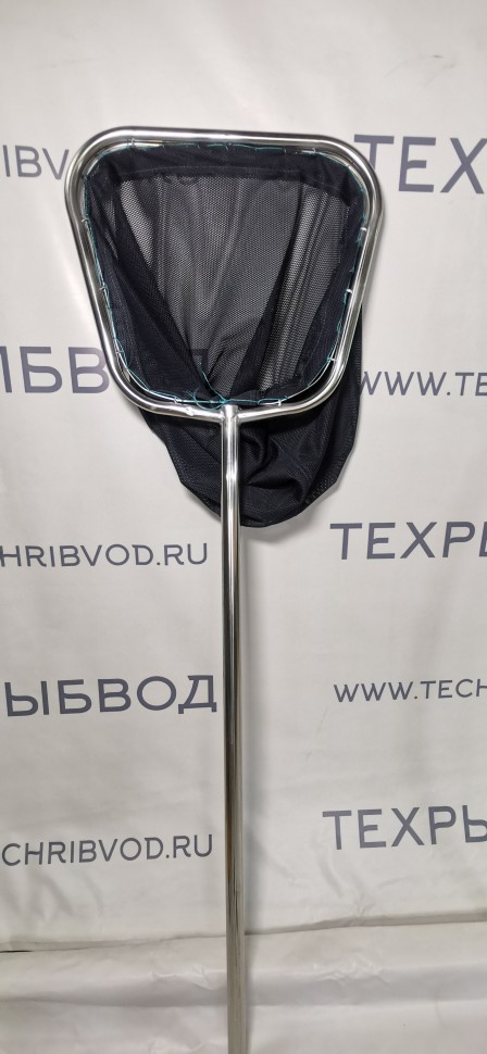 Сачок для рыбы — прочный, из нержавеющей стали с нейлоновой дели