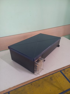 Ленточная автоматическая кормушка для рыбы — механический привод, до 24 часов работы